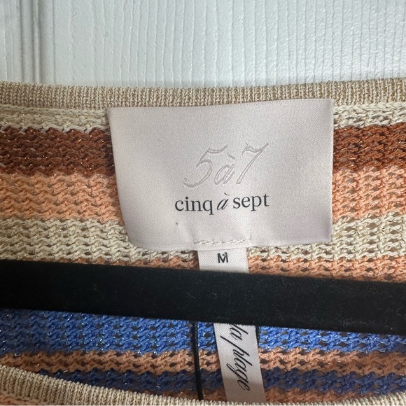 CINQ A SEPT Ari sparkle mesh top NWT - Picture 5 of 10